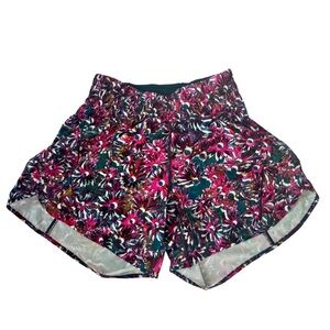 lululemon athletica Floral Athletic Shorts - Pink and Green